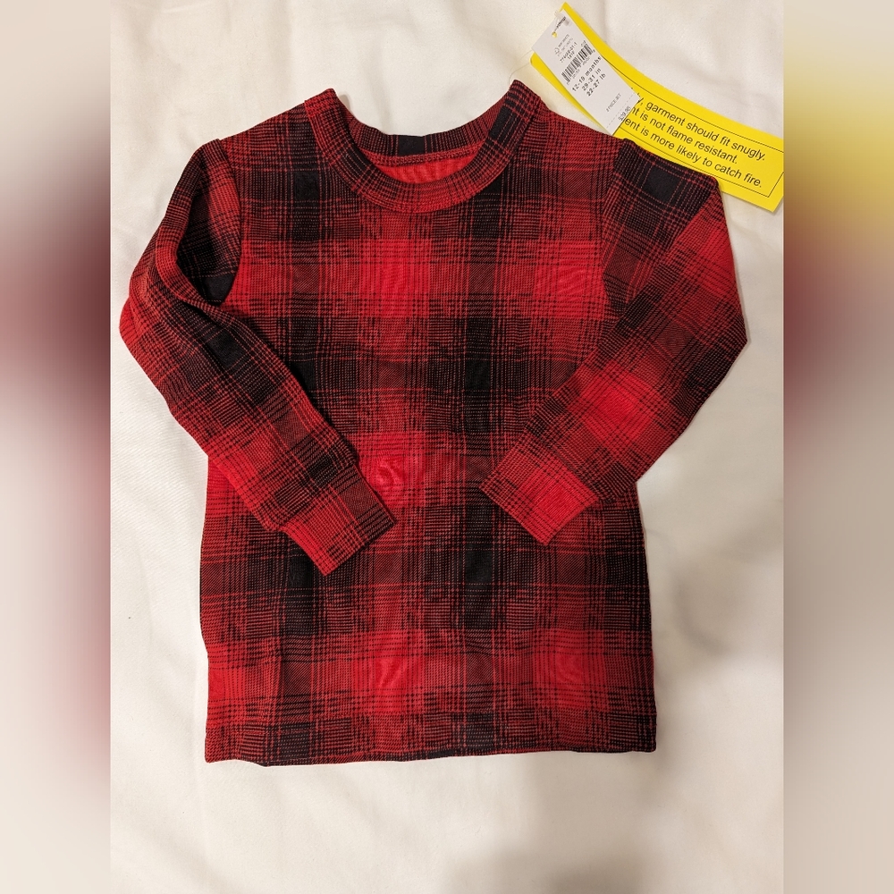Baby Gap Red Plaid Cotton Pajama Set - 12-18 mos NWT - Picture 5 of 7